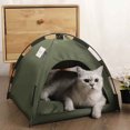thumbnail image 4 of Naxoaeo Cat Tent Outdoor and Dog House Outdoor, Cat and Dog Waterproof Tent House, Outdoor Dog Bed Washable, Indoor/Outdoor Cave Nest Bed Small Dog Tent for Cat, 4 of 5