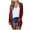 Red, variant on IROINID Women's Mid-Length Shacket Jacket Plaid Long Sleeve Striped Stitching Button Coat Plaid Sweater Cardigan, Black