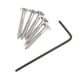 thumbnail image 5 of 4-String Electric Bass Bridge Saddles Tailpiece Hard Tail Piezas de Repuesto, 5 of 9