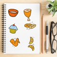thumbnail image 6 of JHGoosa Cartoon Food Dessert Sticker Luggage Guitar Notebook DIY Sticker Decoration, 6 of 7