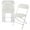 White, variant on Elama 4 Piece Plastic Folding Dinner Chair in White