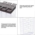 thumbnail image 3 of Transparent spice storage box, plastic spice jars with tray and double opening lid, 3 of 5