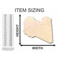 thumbnail image 2 of Unfinished Wood Libya Shape - Country - Craft - up to 46" DIY 46" / 3/4", 2 of 3