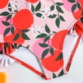 thumbnail image 7 of NIEWTR Toddler Baby Girl Swimsuit Long Sleeve Dot Print Zipper Swimwear Cute Kids Girl Ruffle Swimming Sunsuit Swimwear Beach Bathing Suit for Summer Vacation 9-12 Months Red, 7 of 7
