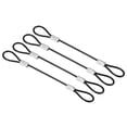 thumbnail image 1 of Uxcell Safety Cable Lock Steel Stage Lighting Security Wire Ropes Black 2mmx0.125m 4Pcs, 1 of 6