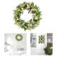 thumbnail image 1 of de flores artificiales de 45cm hecha , de flores de simulación de margaritas rosas para delantera para hogar, decor BLESIY Guirnalda de puerta floral, 1 of 8
