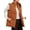Brown, variant on Winter Vest for Women Zip Up Sleeveless Jacket Padded Gilet Bodywarmer Stand Collar Waistcoat Quilted Vest with Pockets Casual Gilet Lightweight Coat for Athletics Outdoor Sport XL