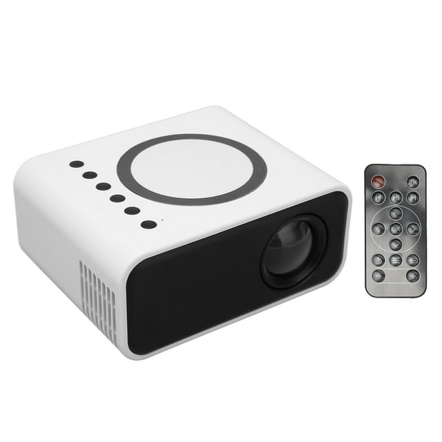 Proyector de Películas LED, dispositivo multifunción de 2 colores con control remoto adecuado para fiestas, viajes y acampadas
