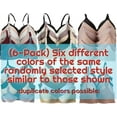 thumbnail image 2 of ToBeInStyle Women's Pack of 6 Random Assorted Print Wireless Bras - Assorted - 34B, 2 of 7
