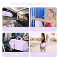thumbnail image 3 of Bolsa de viaje MAXTOP pequeña con compartimento para zapatos, color morado, 3 of 6