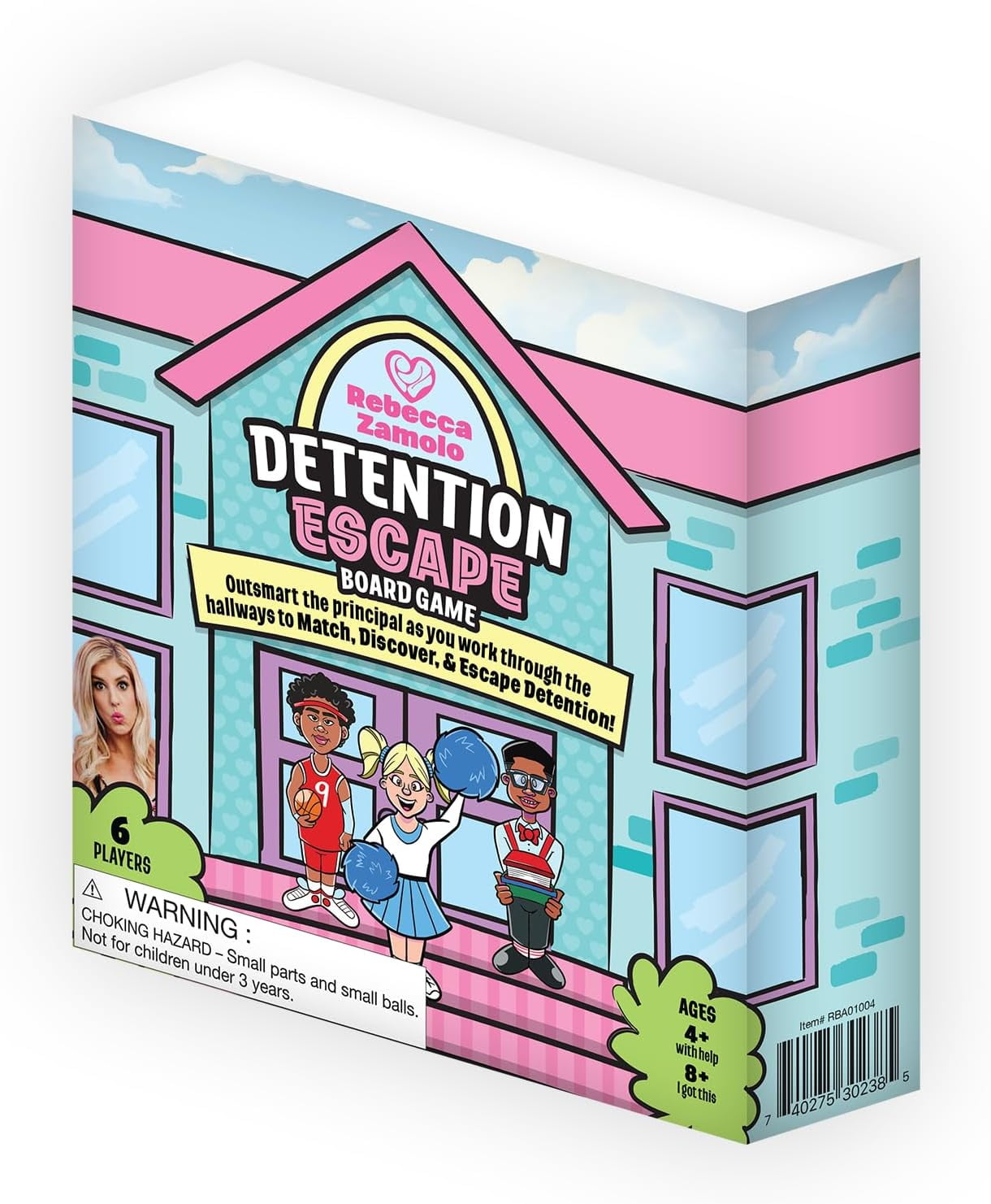 Rebecca Zamolo Detention Escape Board Game for Kids and Family , 2+ Players