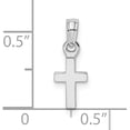 thumbnail image 5 of Avariah 14K White Gold 3-D and Polished Mini Cross Charm - 17.3mm, 5 of 7