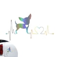 thumbnail image 2 of Speravity Universal Car Bulldog Heartbeat Sticker Impermeable Car Bulldog Window Bumper Sticker Decorativo Car Bulldog Heartbeat Funny Sticker para Coche Vehículos, repuestos y accesorios Mis Speravity VI003367-00, 2 of 6