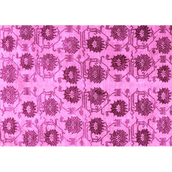 Ahgly Company Indoor Rectangle Abstract Purple Modern Area Rugs, 8' x 12'