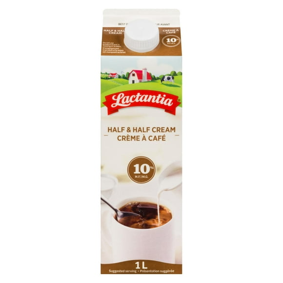 Lactantia Half & Half Cream 10%, 1L