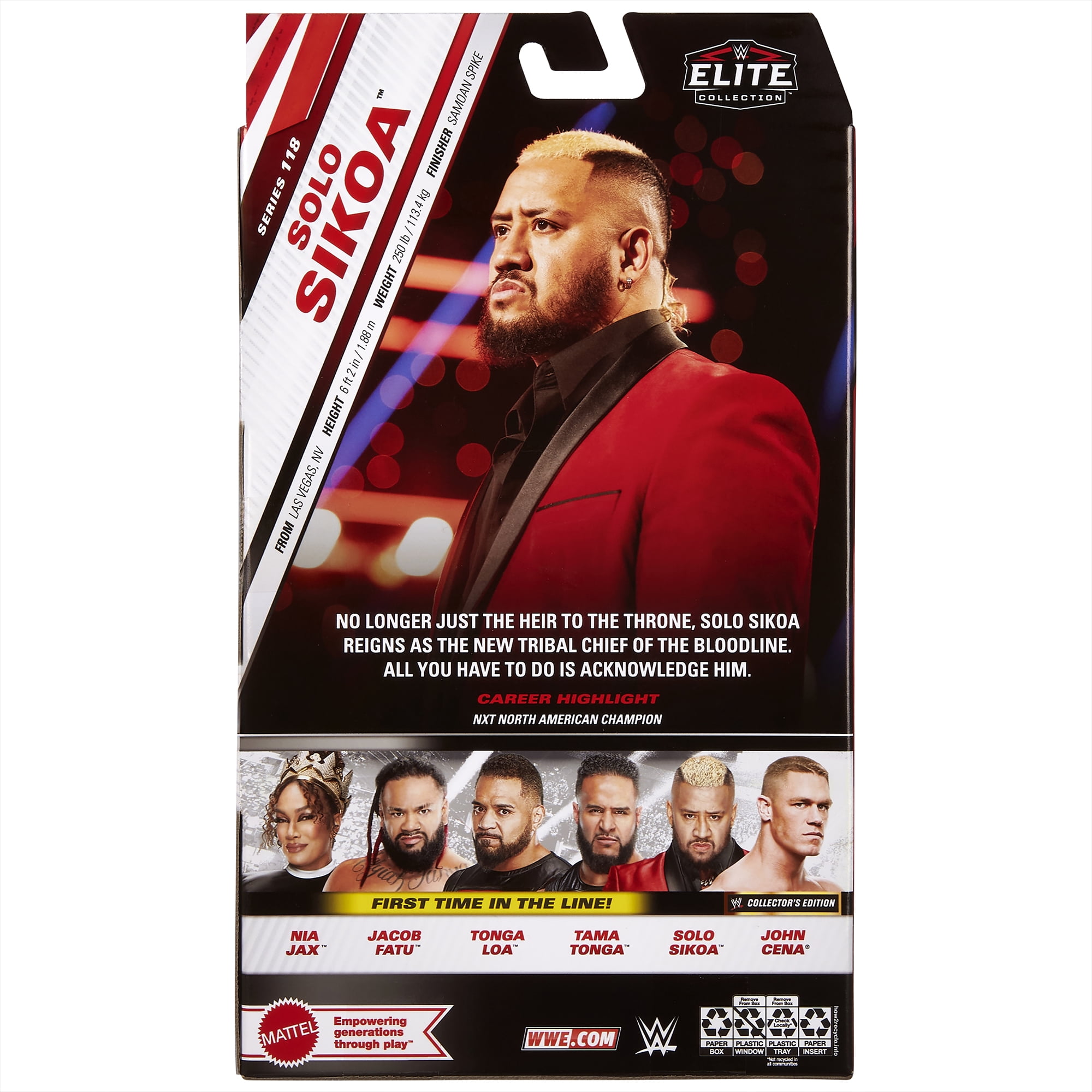 Solo Sikoa - WWE Elite 118 Mattel WWE Toy Wrestling Action Figure