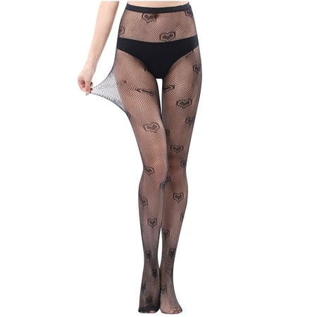 

BELLZELY Compression Socks for Women Clearance Women Pants Sexy Mesh Perspective Leggings Plus Size Fishnet Netting Stockings