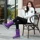 thumbnail image 3 of Botas de nieve de invierno para exterior, zapatos gruesos y cálidos con relleno de algodón para mujer, botas de media pantorrilla impermeables antideslizantes de talla grande, 3 of 6