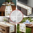 thumbnail image 6 of Lemon Yellow Table Runner 72 Inches Long,Modern Country Flower Floral Summer Spring Cotton Linen Table Runners Dresser Scarves,Decorative Tabletop Scarf Furniture Cover for Home Dinner Party 13"x72", 6 of 8