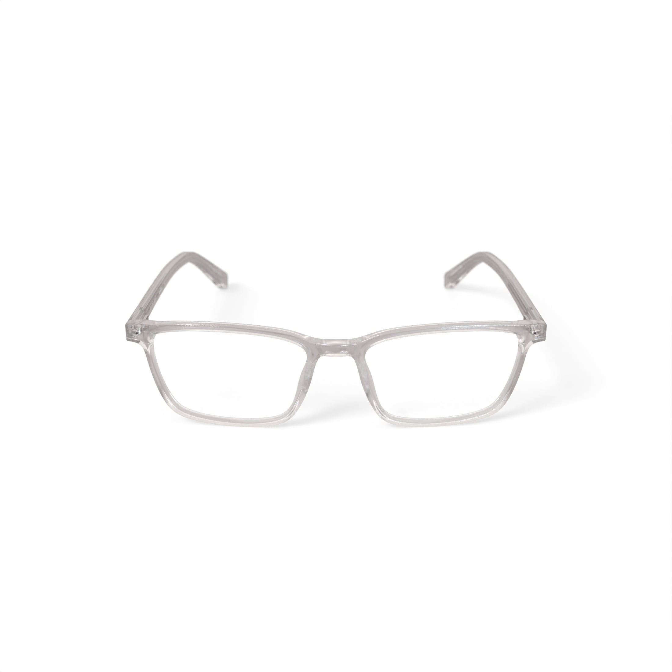 Bio Eyes Men's BE118 Hawthorn Square Prescription Eyeglasses with Case, Crystal