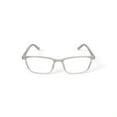 thumbnail image 4 of Bio Eyes Men's BE118 Hawthorn Square Prescription Eyeglasses with Case, Crystal, 4 of 6