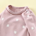 thumbnail image 5 of TOWED22 Baby Girl Clothes Toddler Girl Outfits Fall Winter Ruffle Shirt Pants Cute Infant Clothing Set for Little Girl Size:2-3 Y,Color:Light Pink, 5 of 5