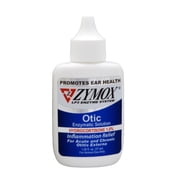 ZYMOX Otic Enzymatic Solution for Dogs and Cats to Soothe Ear Infections with 1% Hydrocortisone for Itch Relief, 1.25oz