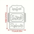 thumbnail image 2 of Die Cuts for Card Making, Ouginx Envelope Metal Cutting Dies DIY Die Cutters Die Stencils for Scrapbooking Photo Album Decorative Embossing DIY Paper Card Valentine's Day, 2 of 8