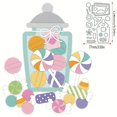 thumbnail image 4 of Troqueles de corte de metal con forma de piruleta y hombrecito de jengibre para caja de dulces de Navidad, para álbumes de recortes, plantillas hechas a mano, para hacer tarjetas, modelos y manualidad, 4 of 5