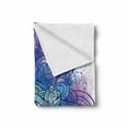 thumbnail image 2 of Eye Soft Flannel Fleece Throw Blanket, Third Eye with Hand Drawn Mandala Vivid Colors Aura Inner Peace Awareness, Cozy Plush for Indoor and Outdoor Use, 50" x 60", Aqua Blue Purple, by Ambesonne, 2 of 6