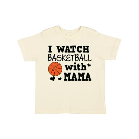 

Inktastic I Watch Basketball with Mama Gift Toddler Boy Girl T-Shirt