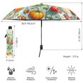 thumbnail image 3 of FORMRS Travel Umbrella Folding Auto Open Close Windproof Rain UV Protection, Green Floral Tomatoes, 3 of 8
