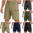 thumbnail image 1 of FRSASU Short de Golf pour Hommes Shorts Cargo de Randonnée avec Bouton, Fermeture Éclair et 3 Poches Séchage Rapide Décontracté Extensible Short de Golf de Travail Short d'Extérieur d'Été Bleu Marine, 1 of 6