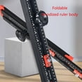 thumbnail image 4 of Drilling Positioning Ruler 60cm T Square Ruler Woodworking Ruler Angles Ruler, 4 of 13