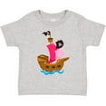 thumbnail image 3 of Inktastic Pirate Ship Girls Toddler T-Shirt, 3 of 5