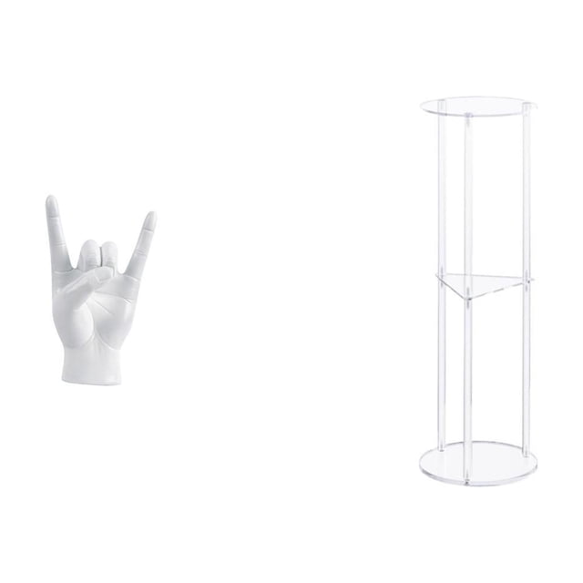 Escultura De Gesto De Mano Acrílica, Decoración Creativa Para Mesa, Ideal Para Apartamento, Dormitorio, Restaurante, Oficina, Balcón O Espacios Pequeños. Fácil Montaje.