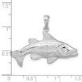 thumbnail image 2 of FJC Finejewelers 925 Sterling Silver Rhodium Plated Polished Red Fish Charm 27 x 35 mm, 2 of 6
