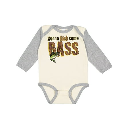

Inktastic Kick Bass Gift Baby Boy or Baby Girl Long Sleeve Bodysuit