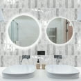 thumbnail image 6 of 10Pcs Peel and Stick Backsplash Tile,11.4'' x 9'' Subway Tile,Self-Adhesive Wall Tiles for Kitche,Bathroom,RV,Thicker Design in Gray, 6 of 8