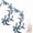 Blue, variant on Symmetrical Cherry Blossom Embroidery Iron On Patches, 2 Pieces Large Flower Applique for Garment Repair, DIY Craft & Costume Decoration(Red)