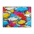 thumbnail image 2 of Graffiti Clouds Area Rug Washable 80 x 58 Floor Carpet Mat Non Slip for Bedroom Living Room Home Decor, 2 of 7