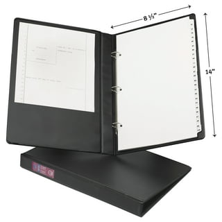 Heavy Duty Large Format D-Ring Binders Black, 350 Sheet Capacity, 1-1/2  Ring Size - ACCO Canada