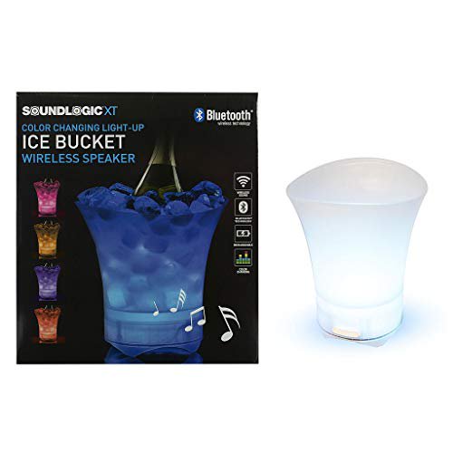 Soundlogic Ice Bucket Multi Colored Color Changing Wireless Bluetooth Waterproof Speaker Connect