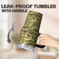 thumbnail image 5 of Camo 20oz Stainless Steel Tumbler with Handle and Straw – Insulated Travel Cup with Sliding Lid, 360° Full Wrap Printed Mug for Home, Outdoor & Sports Use, Camouflage, 5 of 6