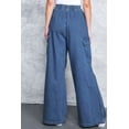thumbnail image 3 of Flying Tomato Free Market Women's Super High Waist Wide-Leg Jeans (Denim, Medium), 3 of 4
