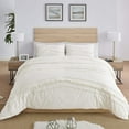 thumbnail image 2 of Sweet Jojo Designs Boho Fringe Tufted Ivory Queen Duvet Cover Bedding Set 3 Piece Set, 2 of 6