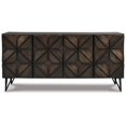 thumbnail image 5 of Signature Design by Ashley Chasinfield 73" TV Stand in Dark Brown, 5 of 11