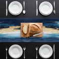 thumbnail image 3 of Abstract Graffiti Art Table Runner 13x90 Inch Gold Blue Blending Design Table Runner Non-Slip Dresser Scarves for Holiday Decorations, Party, Dinner and Gatherings, 1 Pack, 3 of 8