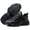 Black, variant on Men Steel-Toe Work Safety Boots Rotating Buckle Design Indestructible Work Shoes