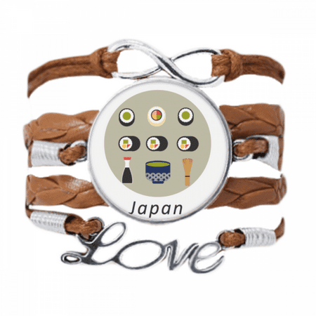 traditional japanese local food sushi bracelet love chain ornament wristband
